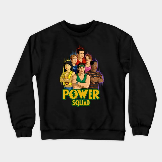 Power Squad Crewneck Sweatshirt by sk8rDan